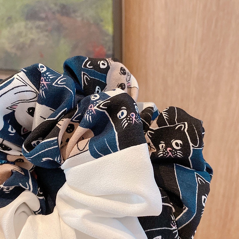 Dây Buộc Tóc Vải Voan Kiểu Hàn Quốc Đơn Giản Dễ Thương