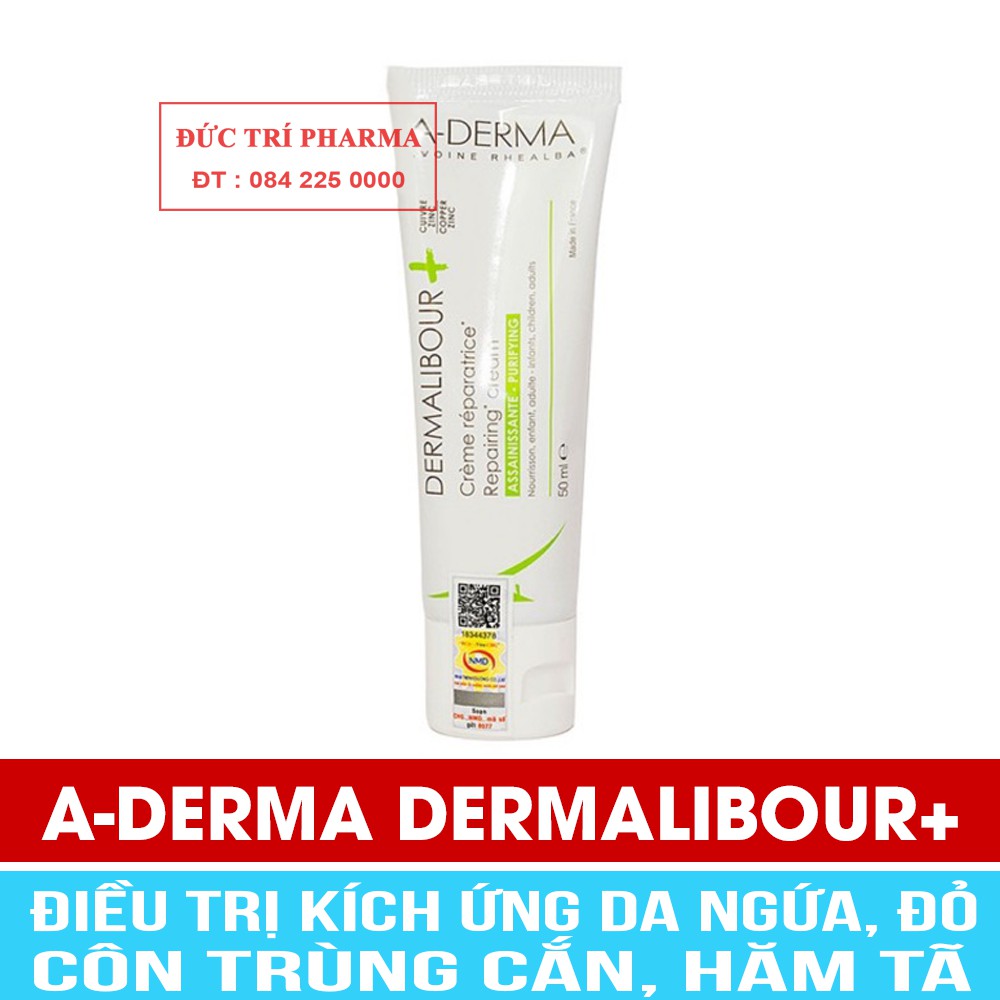 [CHÍNH HÃNG CÓ TEM] Kem làm dịu, phục hồi da kích ứng ADERMA DERMALIBOUR+ Repairing Cream [A-Derma Dermalibour]