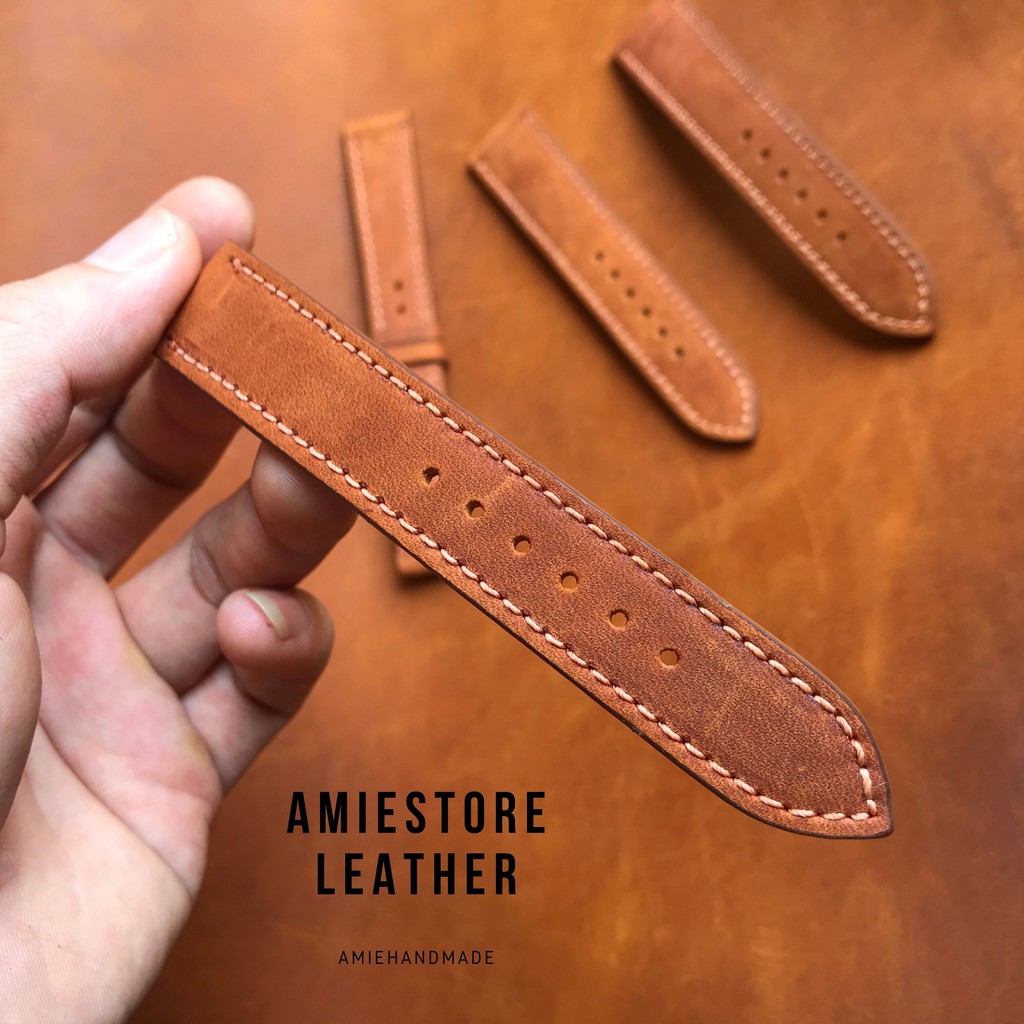 [ Uy Tín ] Dây Đồng Hồ Da Sáp - Dây Đồng Hồ 22-20mm - Amiestore Leather