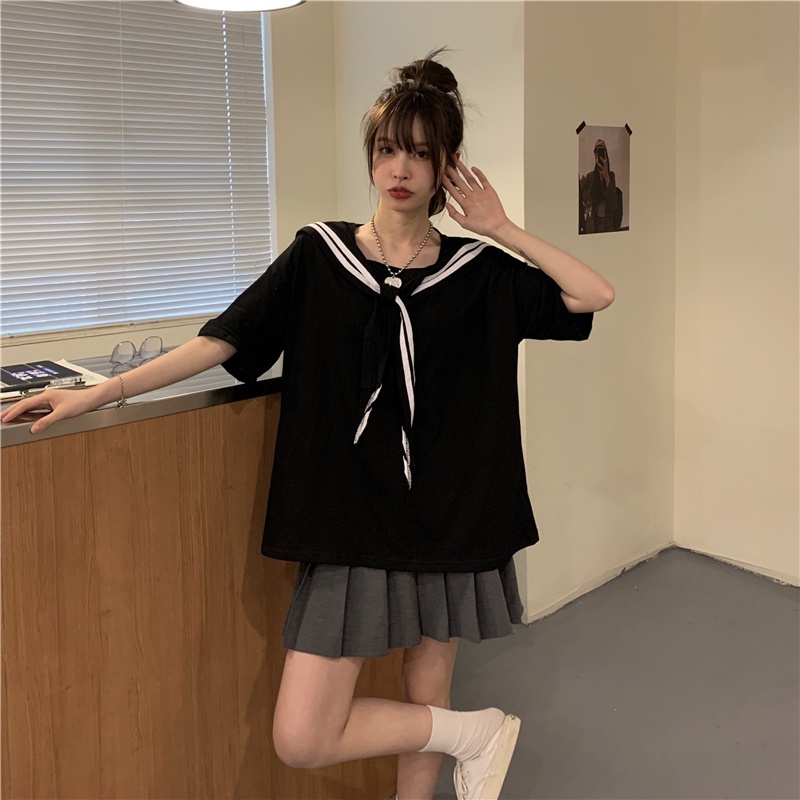 Áo thun nữ SUXI tay ngắn cổ tròn thời trang mùa hè Hàn Quốc