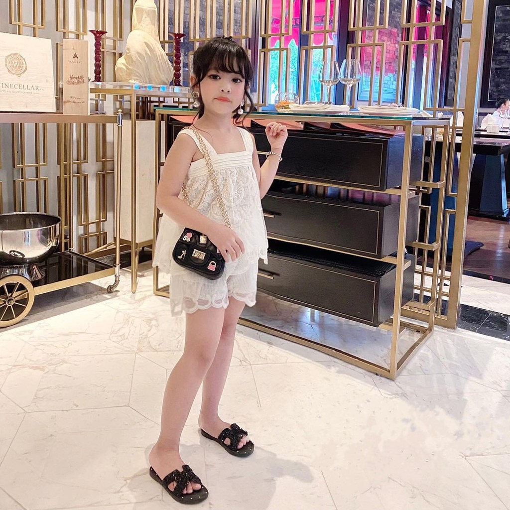 sét ren hai dây cao cấp cho bé