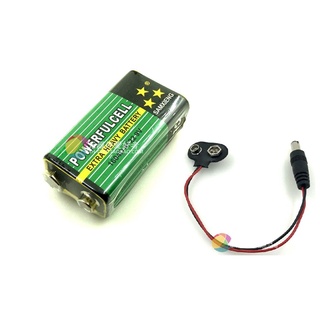 Pin vuông 9V kèm giắc DC