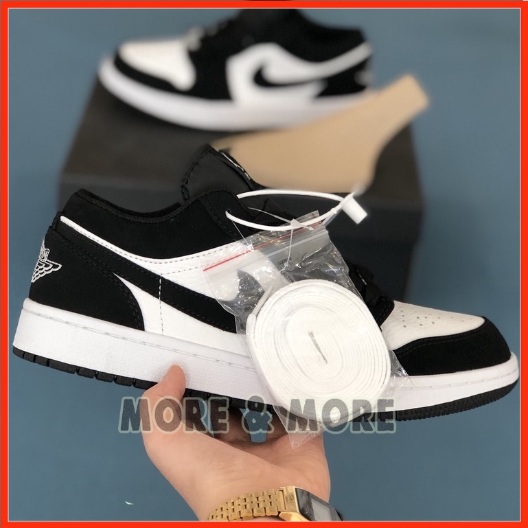 [Bản Da Thật] Giày Sneaker JD 1 Low Panda Đen Trắng h.àng loại 1 bao chất lượng MSN3127
