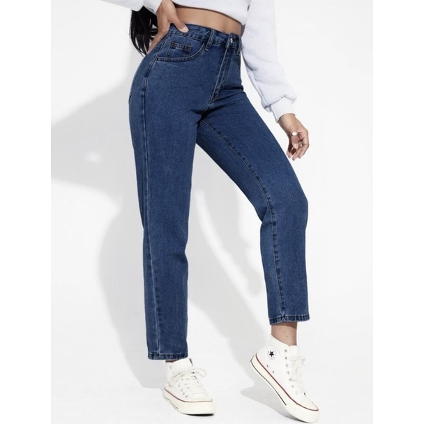Quần jean nữ lưng cao ống rộng  dáng baggy suông ,quần bò nữ ống đứng ulzzang vải bò dày đẹp