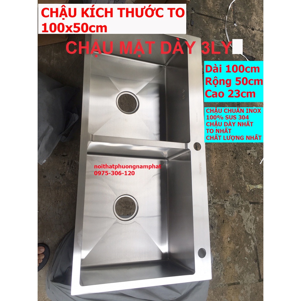 Chậu Rửa Chén Bát INOX SUS 304 N5 10050 NA.GRAND HÀNG CAO CẤP NHẤT