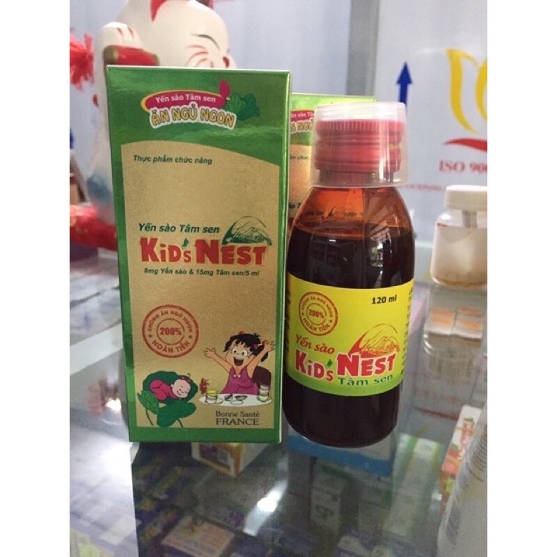 Yến sào kidnest ăn ngon ngủ ngon3 loại chính hãng1 hộp 120ml giúp bé ăn ngon ngủ ngon tăng đề kháng