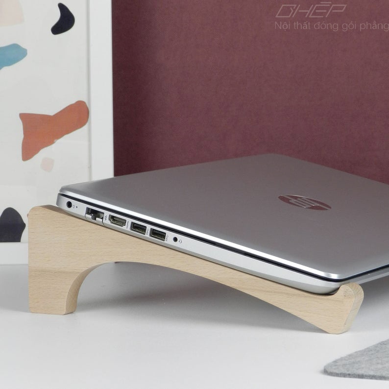 Giá Đỡ Laptop FASI.LASTA-001/ Kệ Laptop Gỗ / Kệ Macbook / Giá Đỡ cho máy tính 13 - 17 inch +