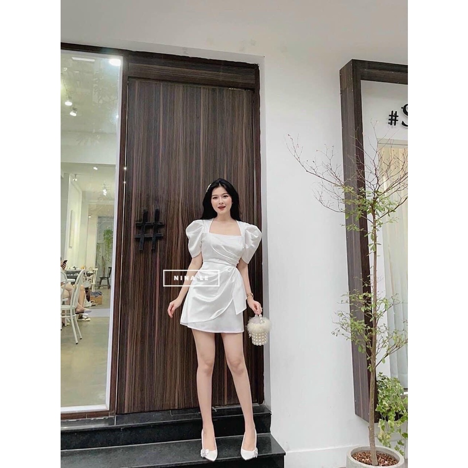 Đầm dự tiệc sang trọng màu trắng - Maxi Ngọc Lan