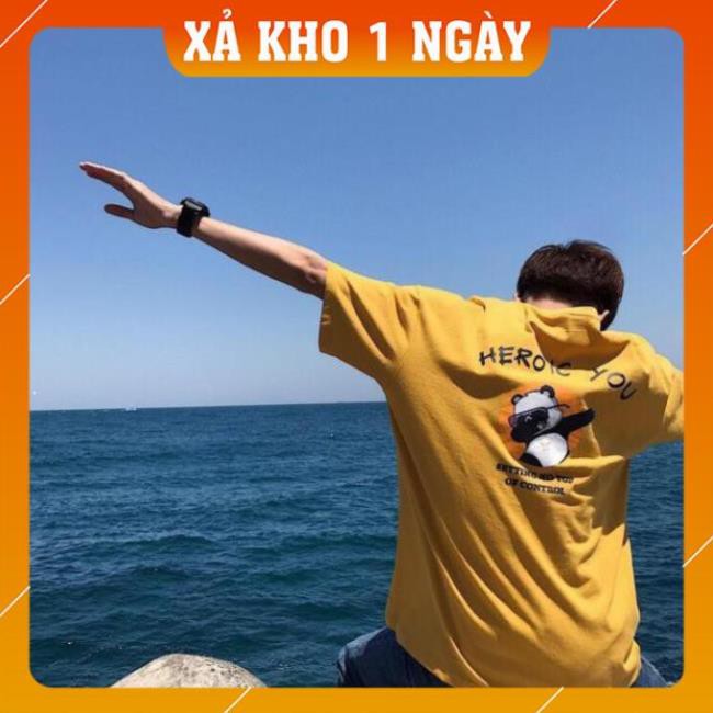 [Mã WARN20 giảm 20k đơn 150k] [HOT TREND] Áo Thun Nam Cổ Tròn, Áo Thun Tay Lỡ Nam, In Hình HEROIC YOU FreeSize | BigBuy360 - bigbuy360.vn