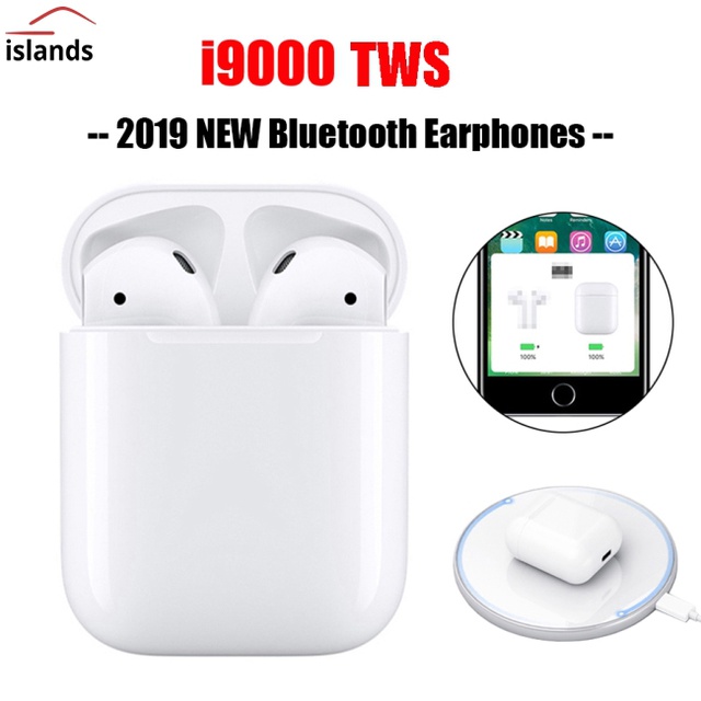 Tai nghe bluetooth không dây i9000 TWS Pop Up Điều khiển cảm ứng, đổi tên, định vị, cài đặt chạm cảm ứng