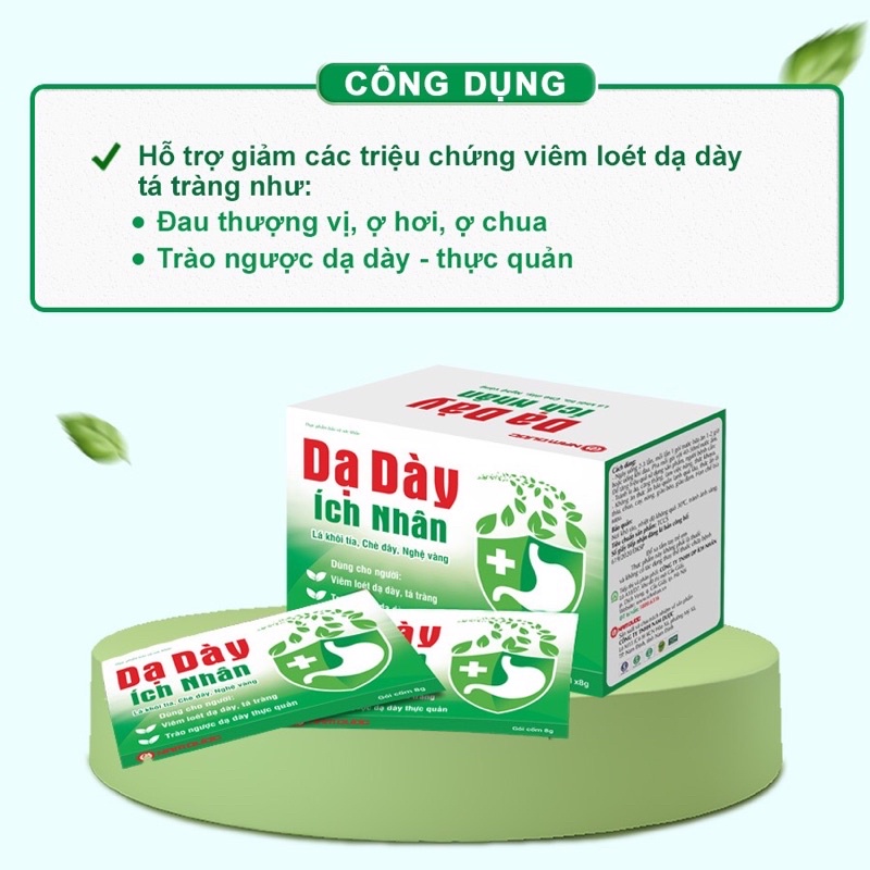 Dạ Dày Ích Nhân Nam Dược - Hộp 10 gói cốm x 8g