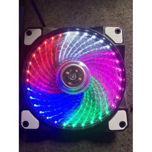 Fan Case- Tản Nhiệt 12cm-33 Bóng KÈM ỐC VÍT -LED 5, LED ĐỎ DRAGON SALE SỐC THÁNG 12