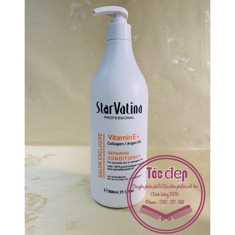 Cặp dầu gội & dầu xả STAR VATINA 800ml/chai