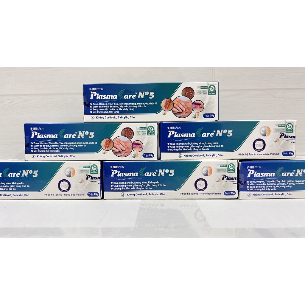 Gel bôi da PlasmaKare No5 giúp hết ngứa, lành nhanh loét, vết thương hở chân tay miệng