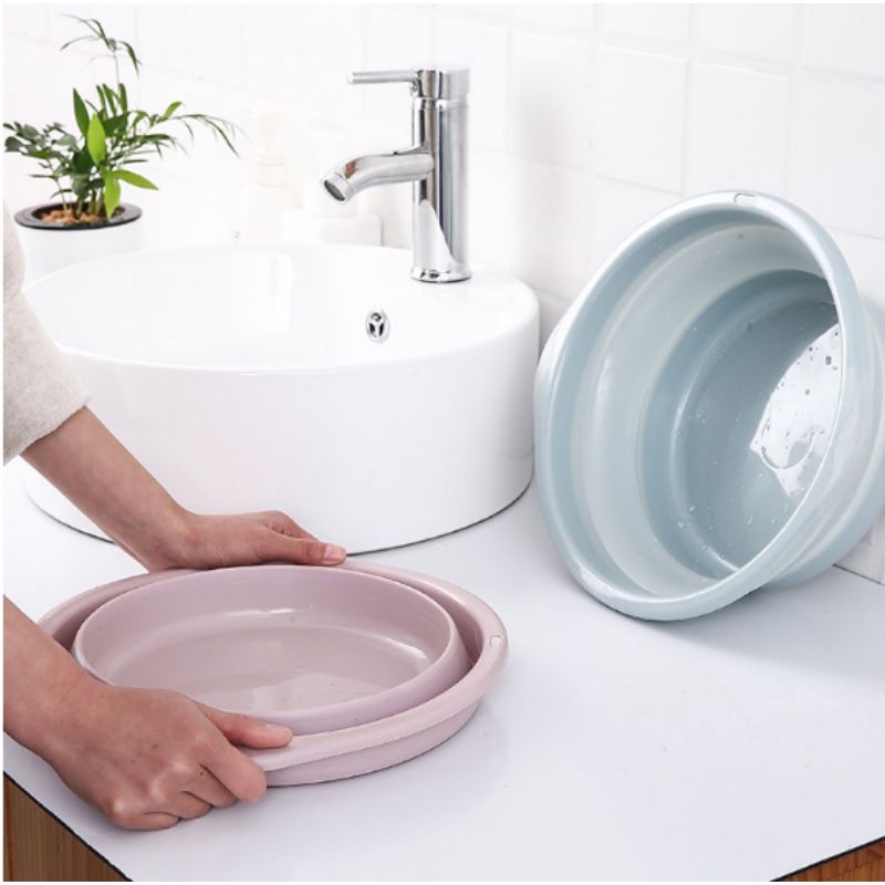 Thau nhựa gấp gọn loại trung 12x35cm,,,