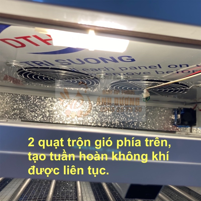 Máy Ấp Trứng Nam An F200 - 216 quả trứng gà -TẶNG máy phun sương tự động tự hút nước ngoài