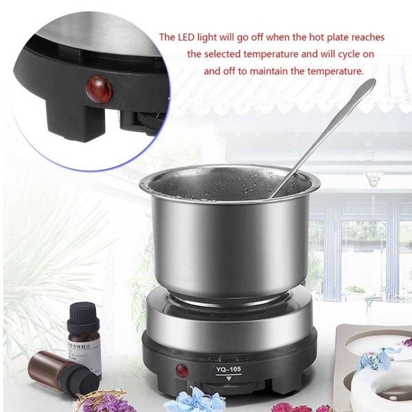 Bếp điện mini 500W không kén nồi dùng để đun sôi cà phê và hâm thức ăn - Bảo hành 12 tháng