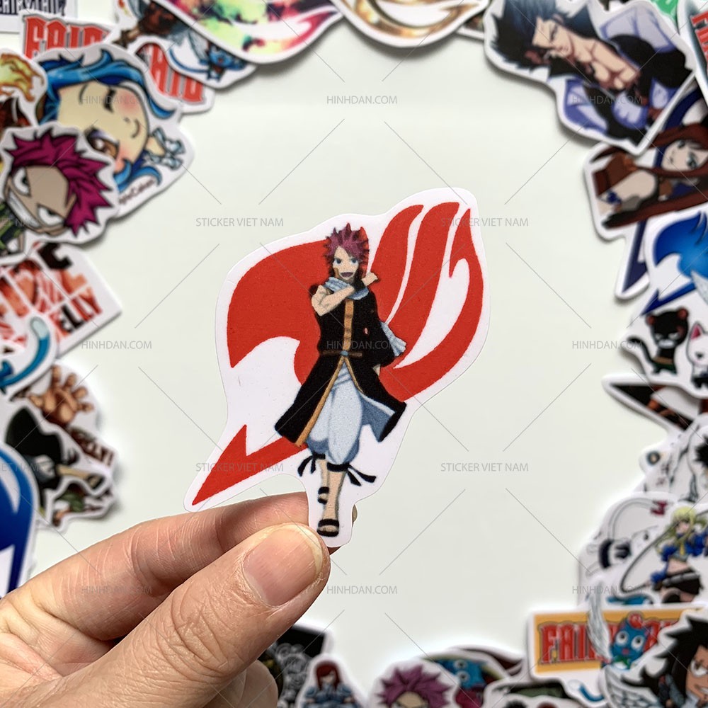 Sticker FAIRY TAIL - Hội Pháp Sư decal hình dán chống nước trang trí xe, laptop, nón bảo hiểm, tem dán, anime, hoạt hình