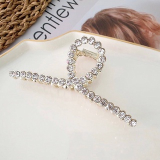 Kẹp tóc kim loại dáng xoắn đính đá Modleaf Lovely cubic pin Hàn Quốc