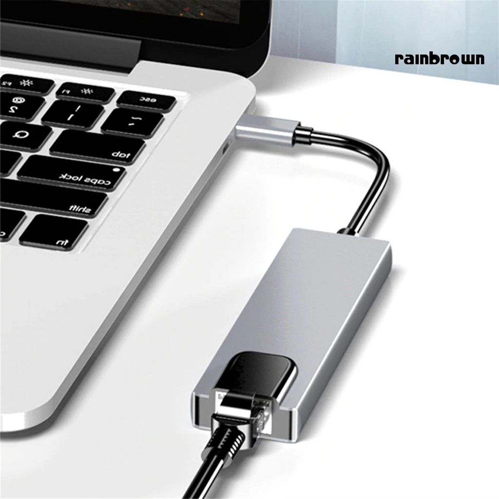 Bộ Chuyển Đổi Cổng Type-C Sang 4k Hdmi Rj45 Usb 3.0 Pd | BigBuy360 - bigbuy360.vn