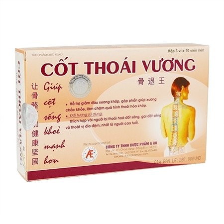 Cốt thái vương  - hộp 3 vỉ x 10 viên nén