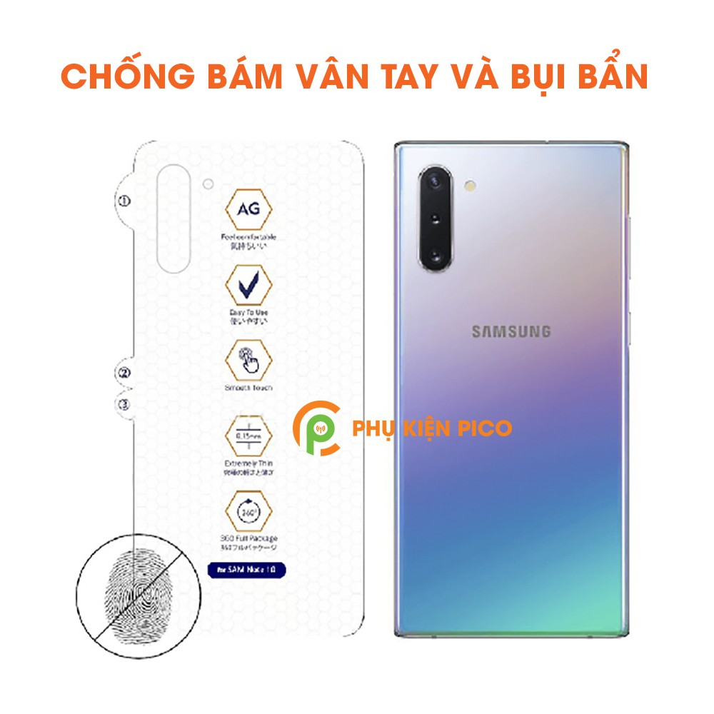 Dán PPF Samsung Note 10 full mặt lưng - Dán PPF mặt lưng Samsung Galaxy Note 10 dẻo trong suốt