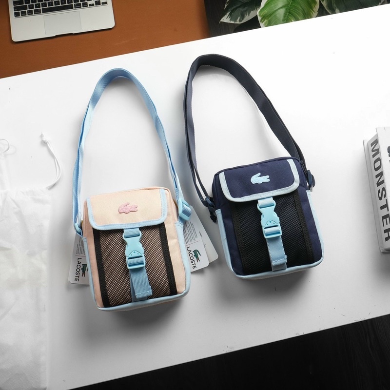 Túi mini đeo chéo unisex lacoste-hàng dư phụ liệu xịn cty