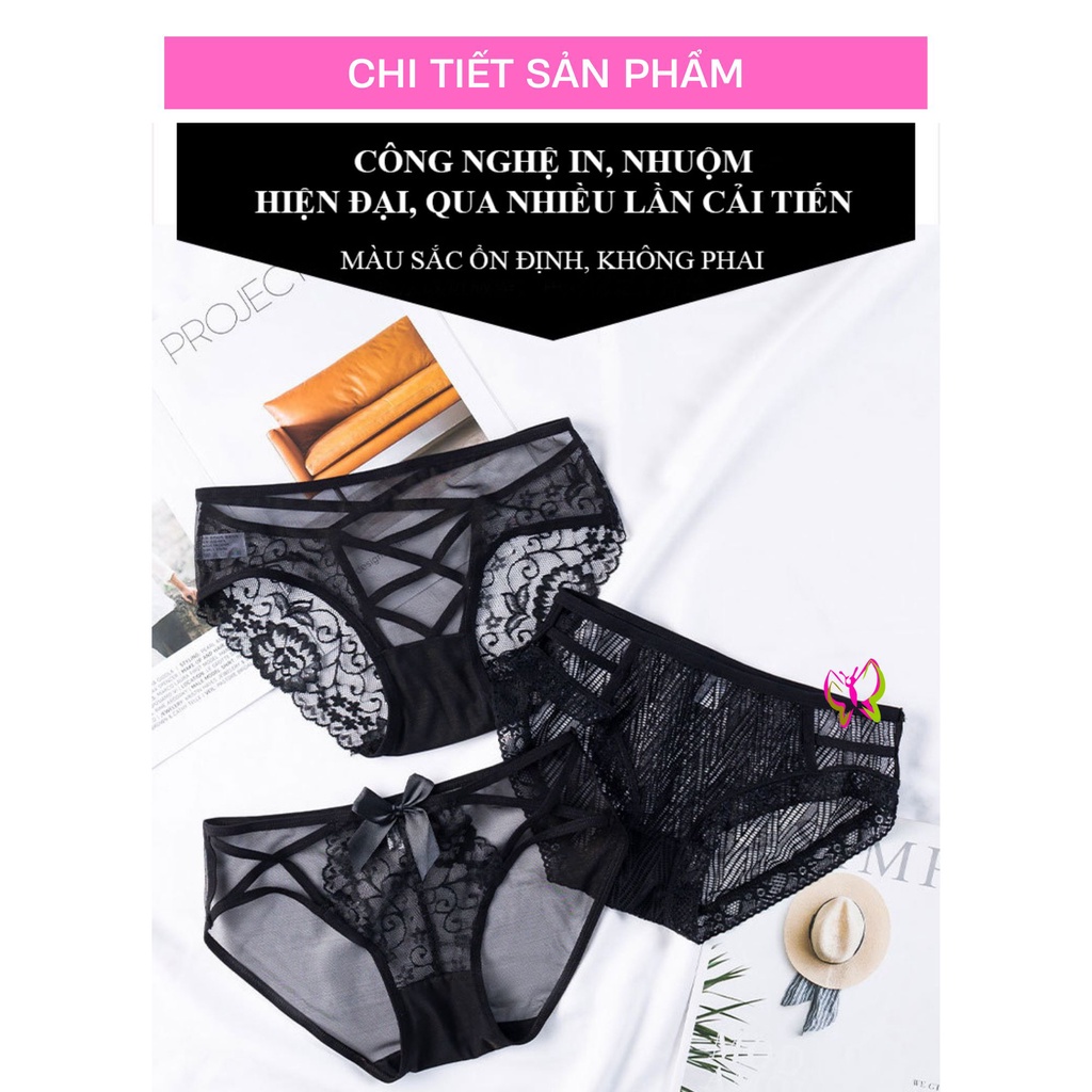Quần lót nữ sexy ren dây kiểu trẻ trung, thoải mái, thoát mát  Anna Shop