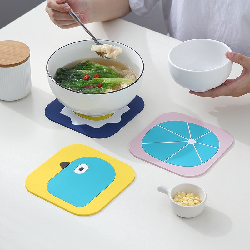 Miếng lót Silicon cách nhiệt đa năng phong cách Bắc Âu tiện lợi cho nhà bếp