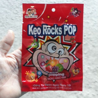 kẹo nổ rocks pop có kẹo và đồ chơi bên trong
