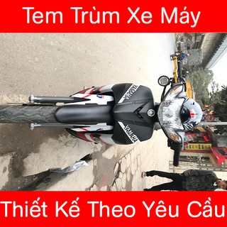 Tem Trùm Sirius Đen Trắng Racing