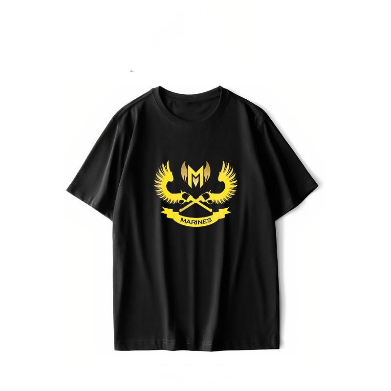 Áo thun unisex gaming LOL Garena Marines v.2 esports nam nữ tay ngắn (40kg-110kg)
