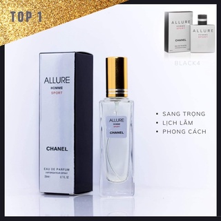 Nước hoa mini 20ml Allure Homme Sport mùi hương cho phái mạnh, quyến rũ, tươi mát Black4