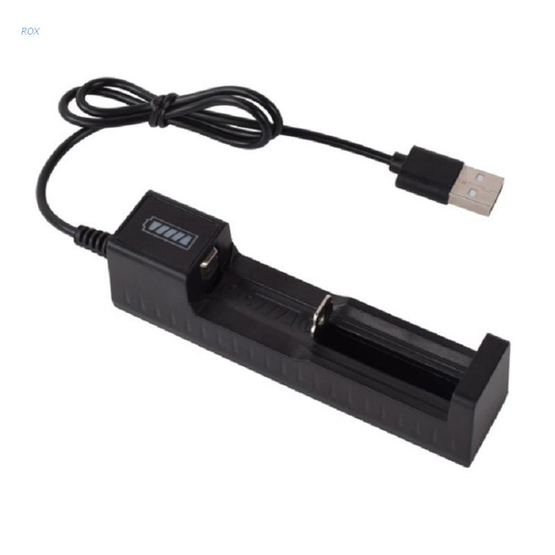 Bộ sạc nhanh thông minh 1 ngăn USB cập nhật có thể sạc lại dùng cho pin 18650 14500 1634