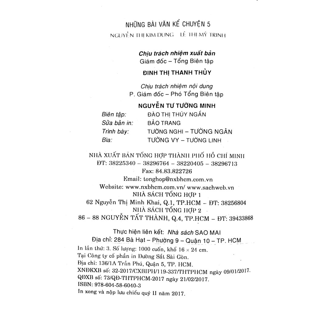 Sách - Những Bài Văn Kể Chuyện 5