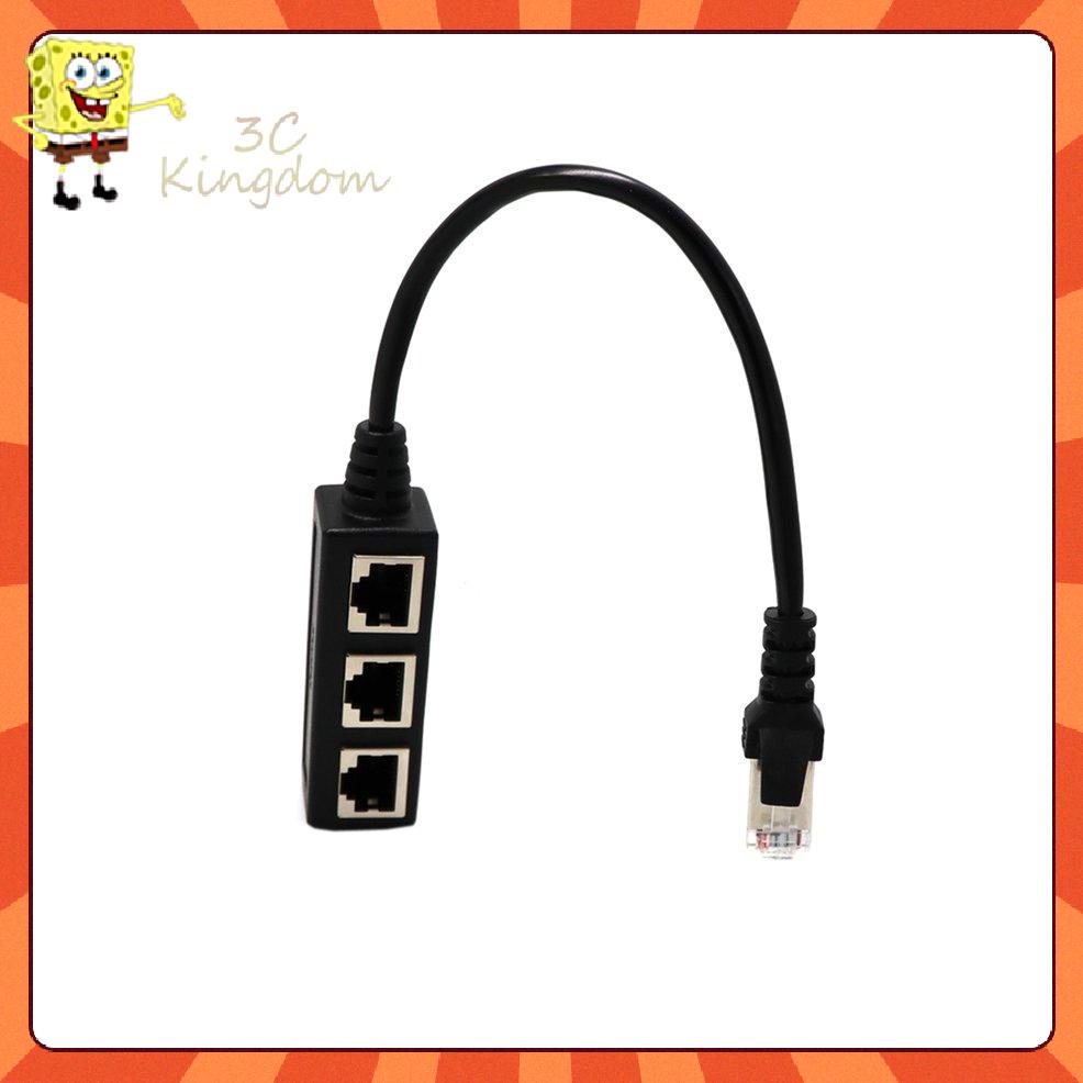 Cáp Chia Cổng Mạng Lan Rj45 1 Male Sang 2 / 3 Female | BigBuy360 - bigbuy360.vn