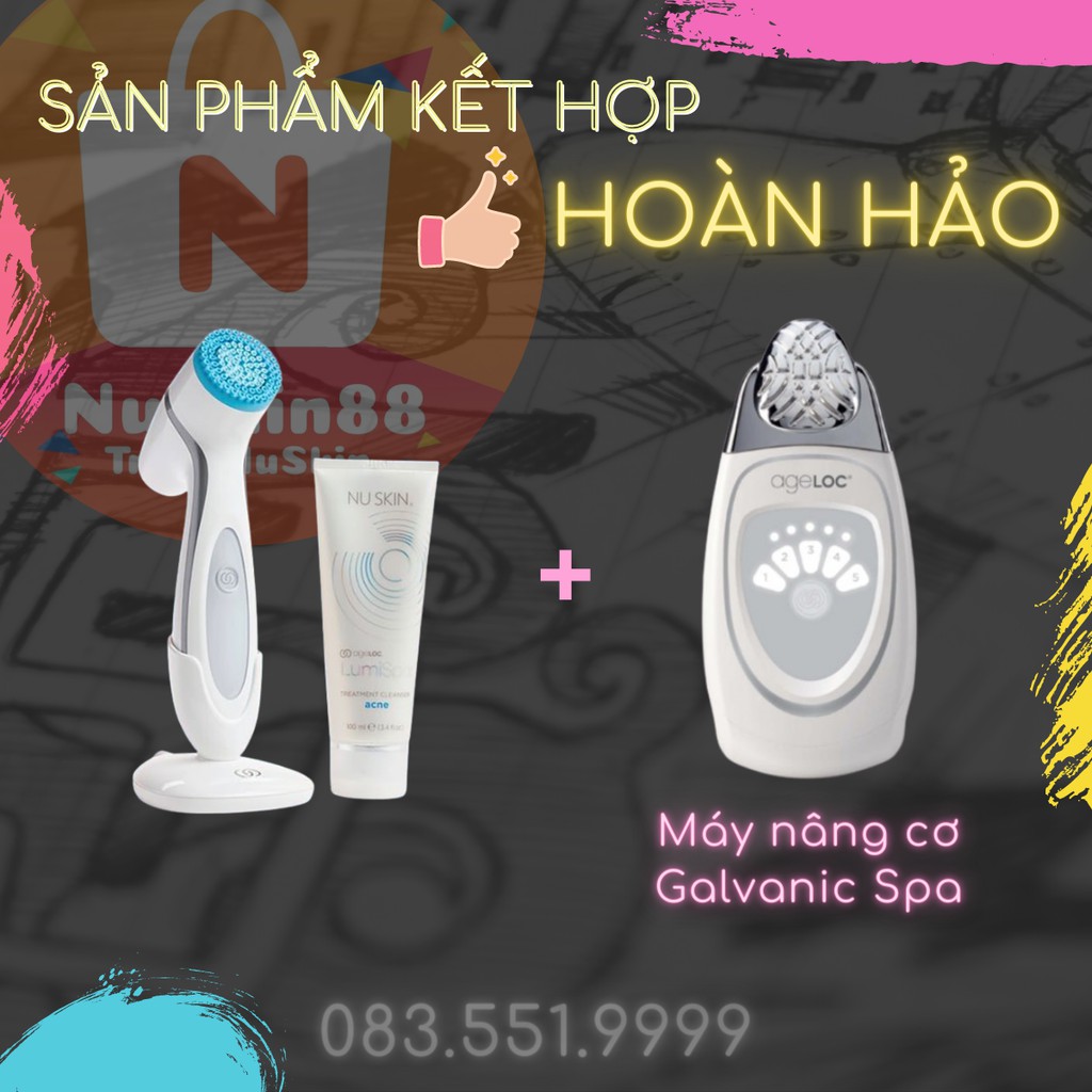 [ CHÍNH HÃNG 100% ] [INBOX NHẬN GIÁ SỈ] Máy Lumispa + 1 đầu dẫn Silicone cứng ( firm) NuSkin 88