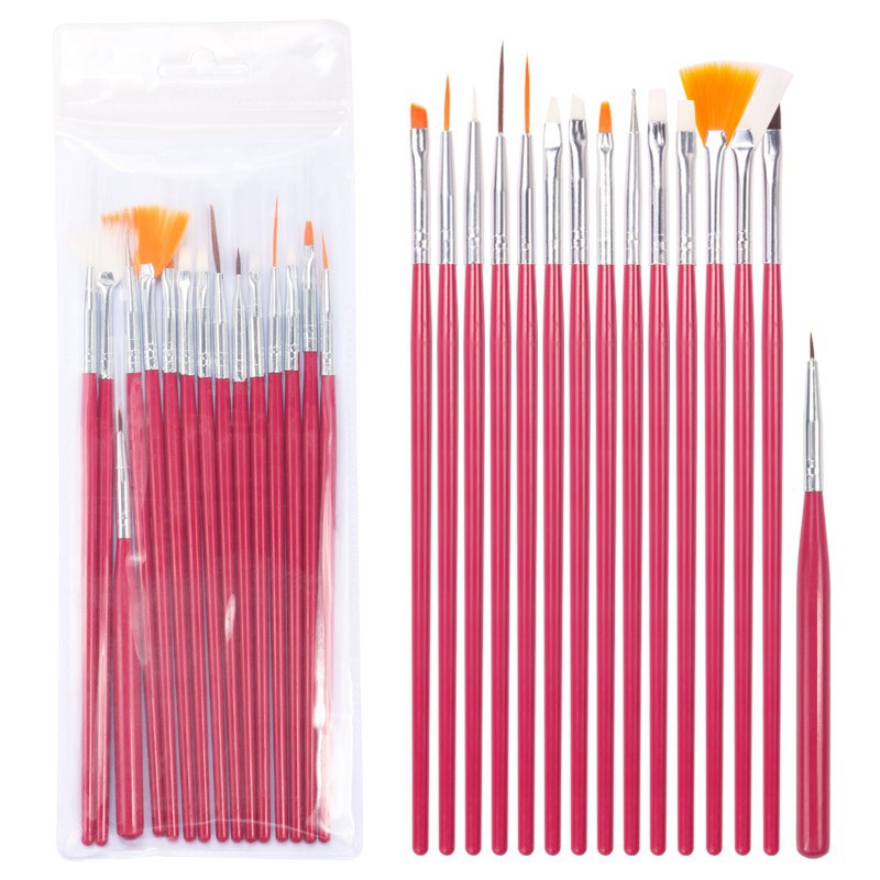Set 15 cọ vẽ trang trí móng tay đa dụng