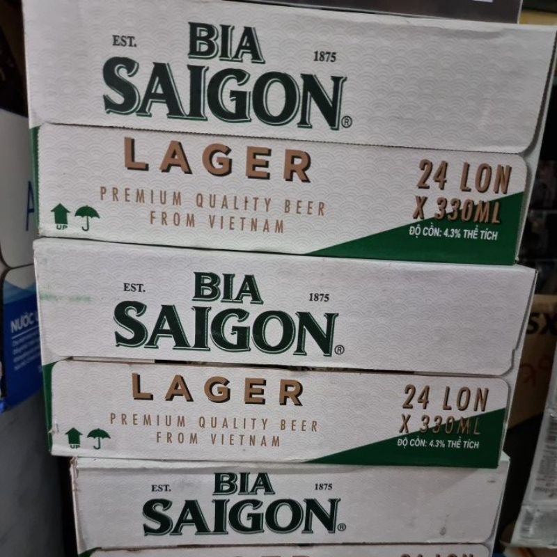 [Bình Thạnh Hỏa Tốc] Bia Sài Gòn Lager thùng 24 lon