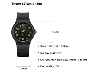 Đồng hồ nữ JULIUS JA-1055E(Đen) dây cao su