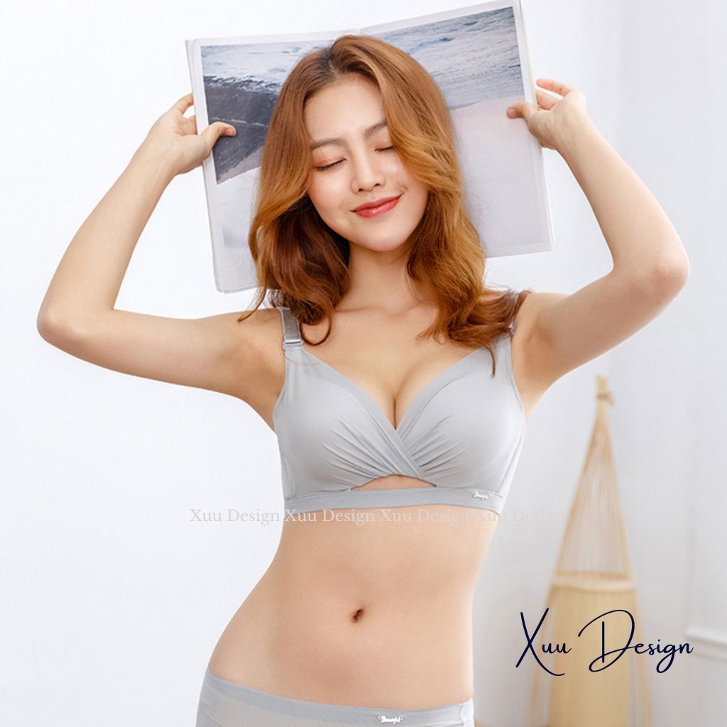 Áo lót nữ XUU kiểu xoắn ngực đệm dày mút mềm siêu nâng đẩy ngực - AV49