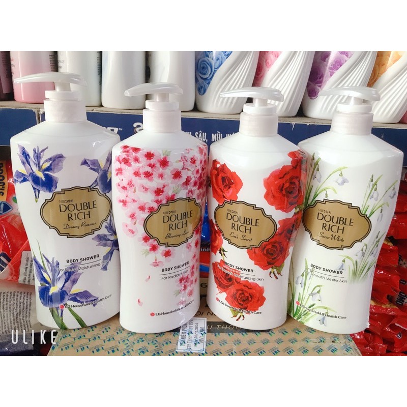 Sữa tắm hương hoa Double Rich 800g