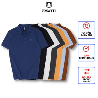 Áo Thun Nam Cổ Bẻ Tay Ngắn Polo Trơn Basic Chất Cotton Cá Sấu Mềm Mịn Sang Trọng Faviti ATP282-280 - 283 - 279 -281 -291