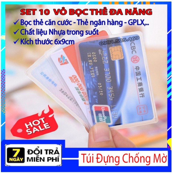 [Sỉ 1k] Vỏ bọc thẻ căn cước công dân, thẻ ATM, thẻ sinh viên, thẻ nhân viên, tiện lợi