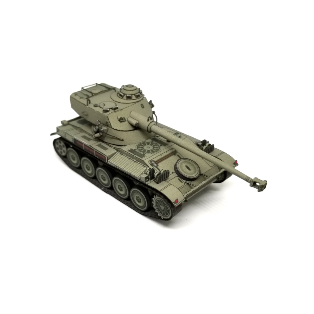 Mô hình giấy 3D  tank AMX 13 tỉ lệ 1/72