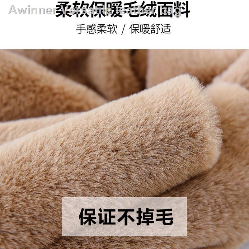 Mũ gấu tích hợp khăn quàng và găng tay dễ thương tất cả trong một thời trang mùa đông cho nữ