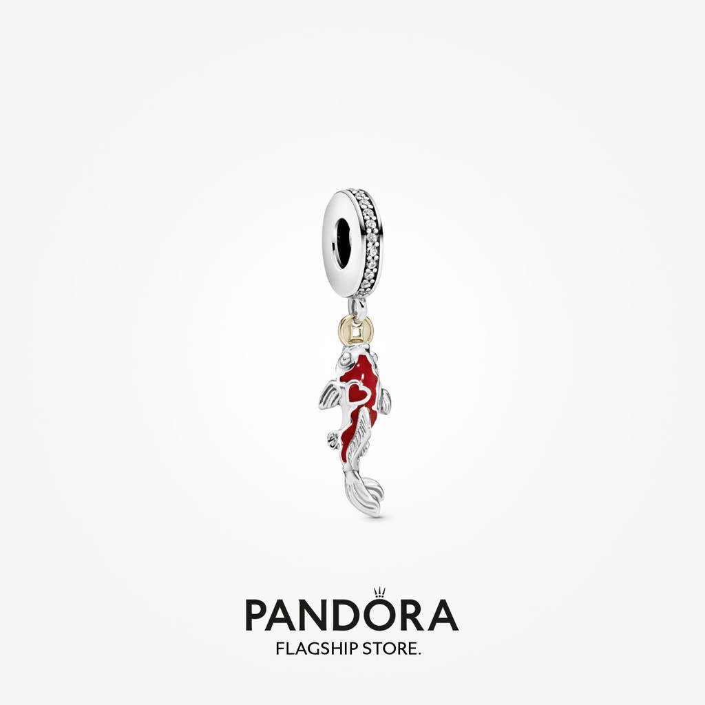 Bông Tai Mạ Vàng 14k Hình Cá Chép May Mắn Pandora h725