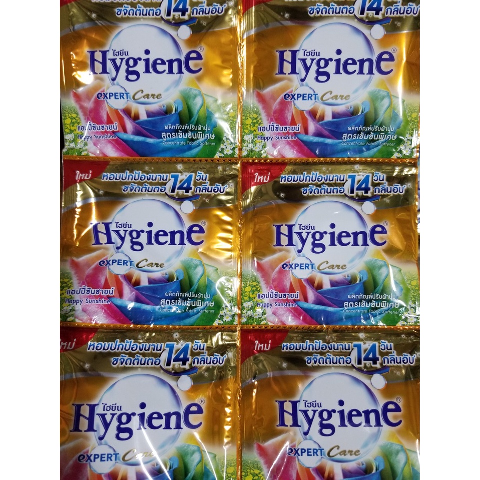 Combo 5 dây (60 gói) Xả Hygiene Thái Lan Nước xả vải siêu đậm đặc