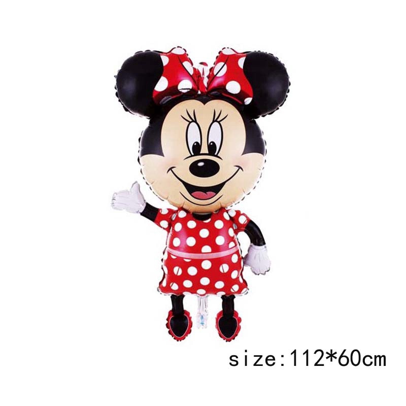 Bong bóng hình chuột mickey/ minnie kích thước 114cm dùng trang trí tiện dụng