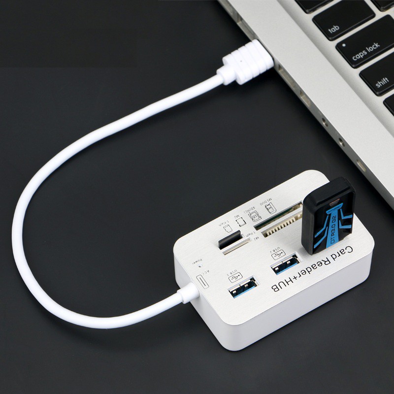 Cáp USB 3.0 to Hub Usb + Card reader All in One